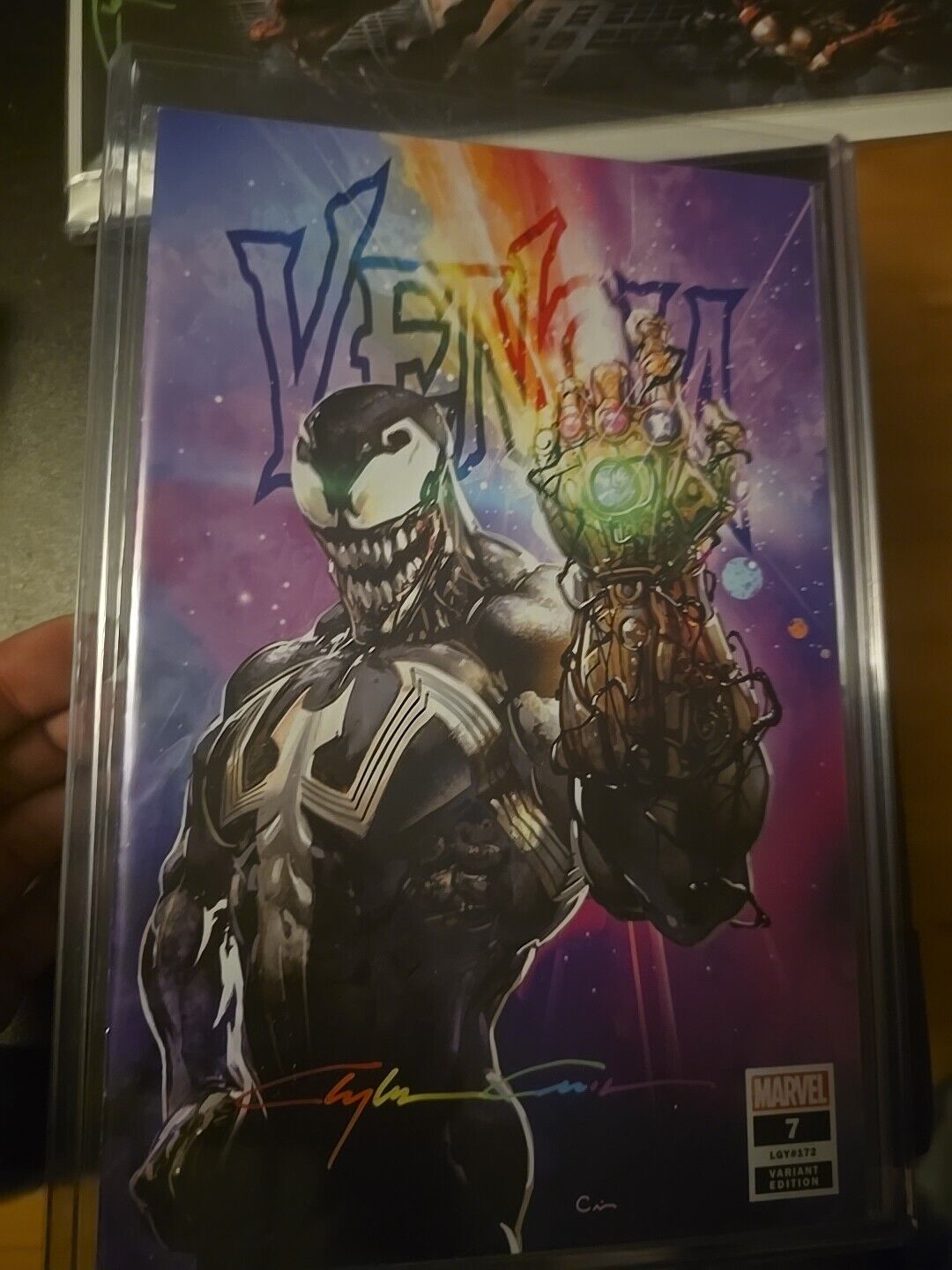 Venom #7 (2018 Frankie\'s Comics Edition) - Signed by Clayton Crain With COA