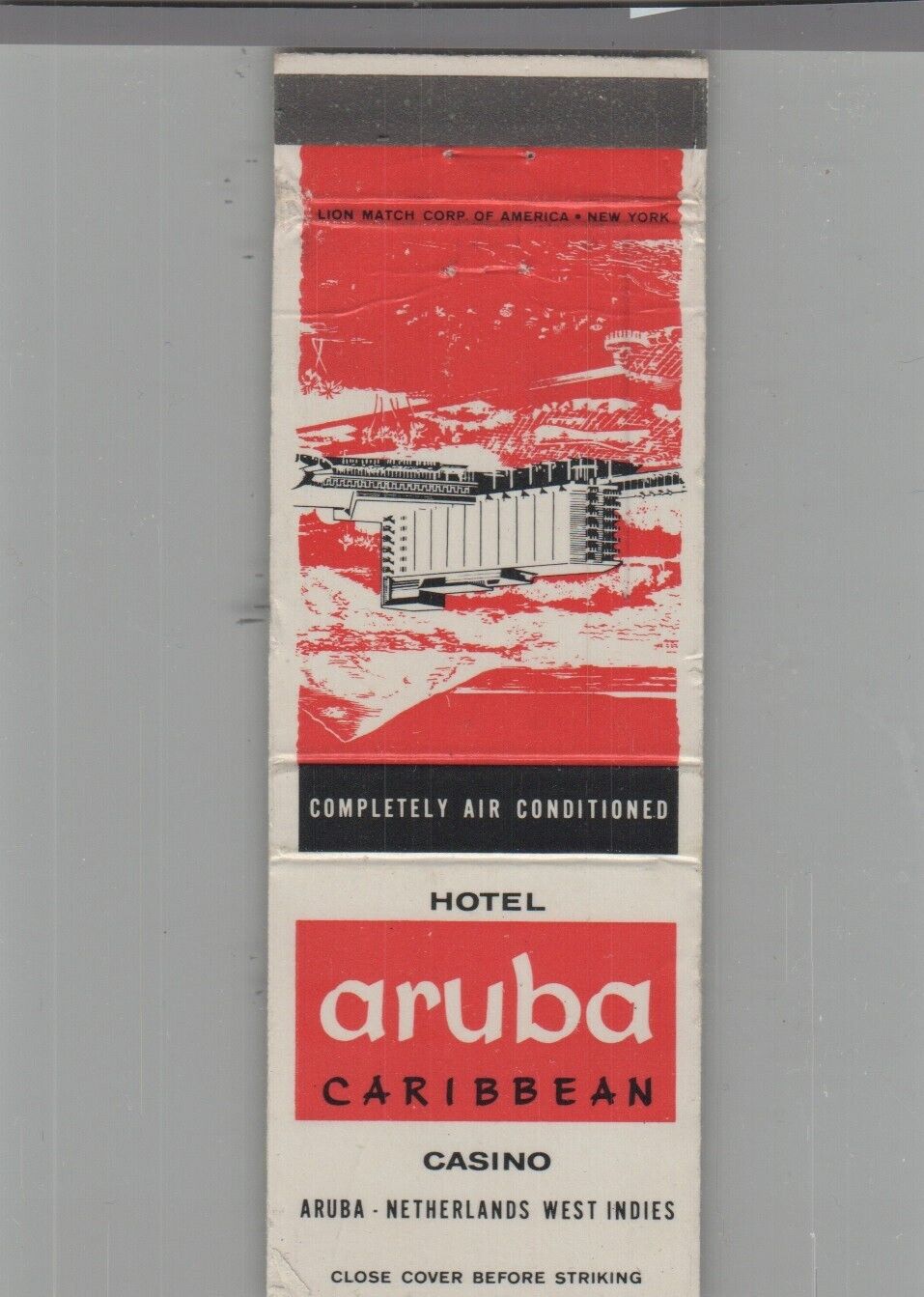 Matchbook Cover Hotel Aruba Caribbean Casino Aruba Netherlands West Indies