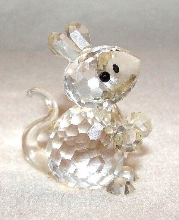 Asfour Crystal Mouse Figurine #653/17 - EUC