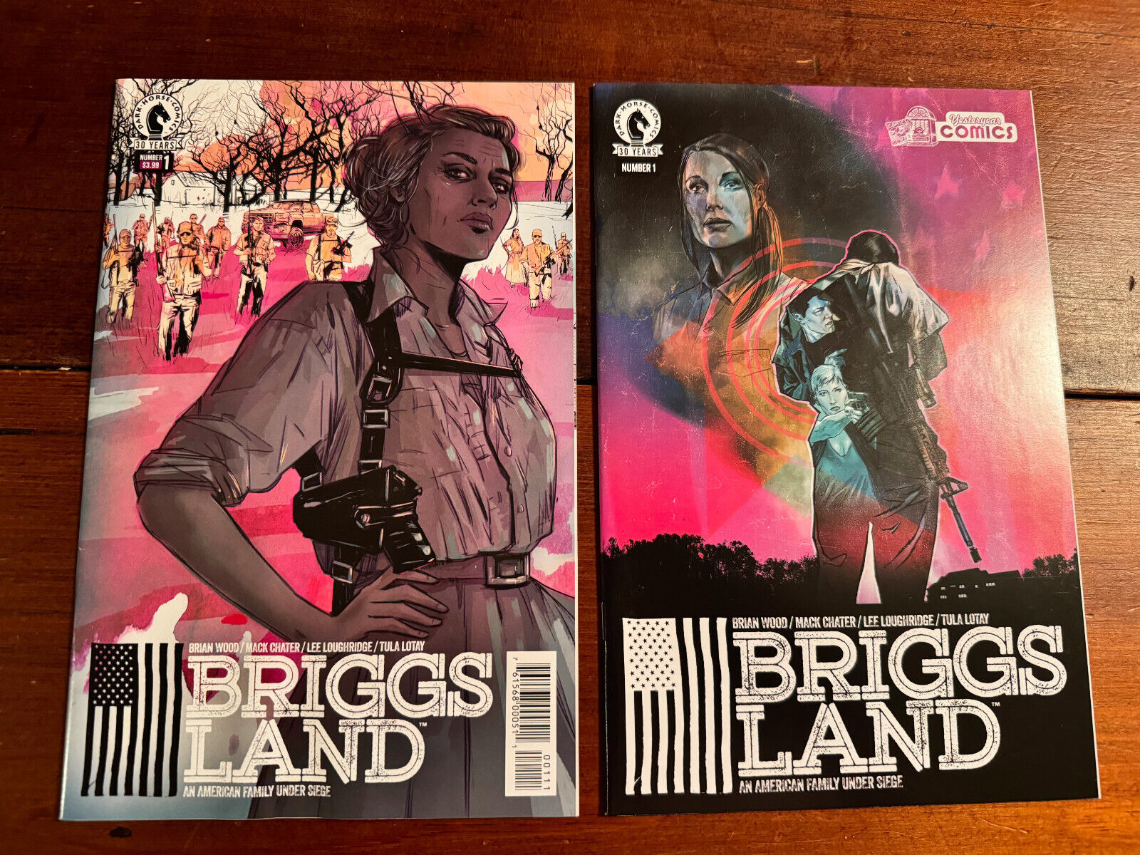 Briggs Land #1 Yesteryear Comics Rare Variant 500 Made-2016-Dark Horse+ Bonus #1