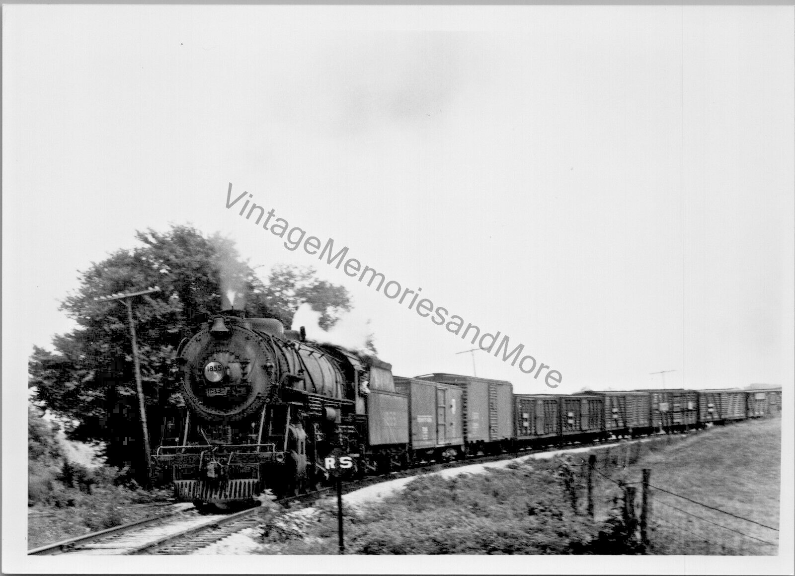 Vtg Louisville & Nashville Railroad 1855 Steam Locomotive 5\