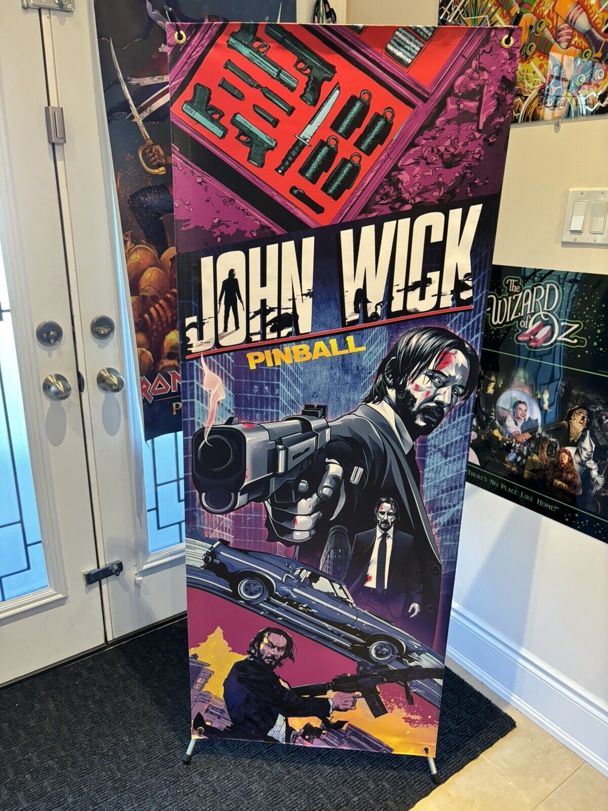 John Wick Pinball Banner 24' x 62' Heavy Vinyl [RARE], Father’s Day Gift