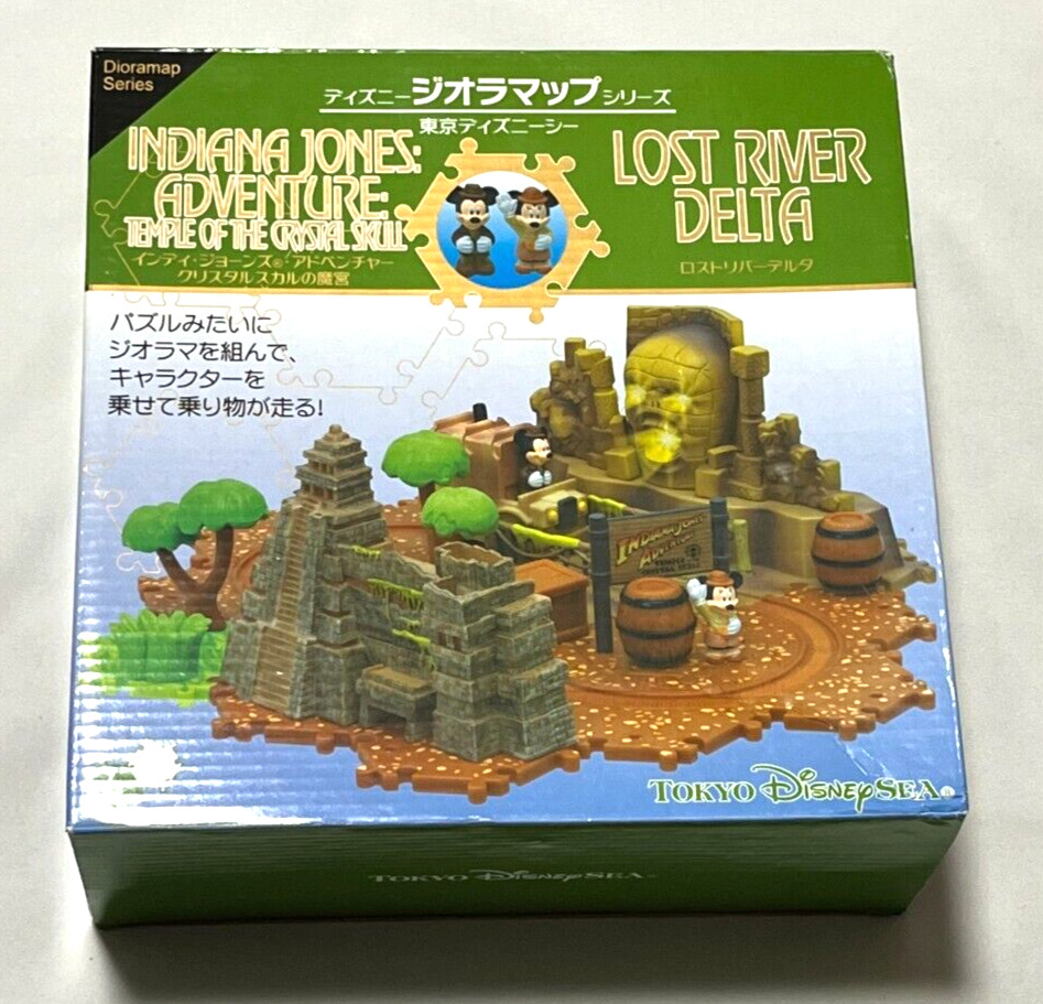 Lost River Delta Indiana Jones Tokyo Disneysea Diorama Mechanical toy Rare JAPAN