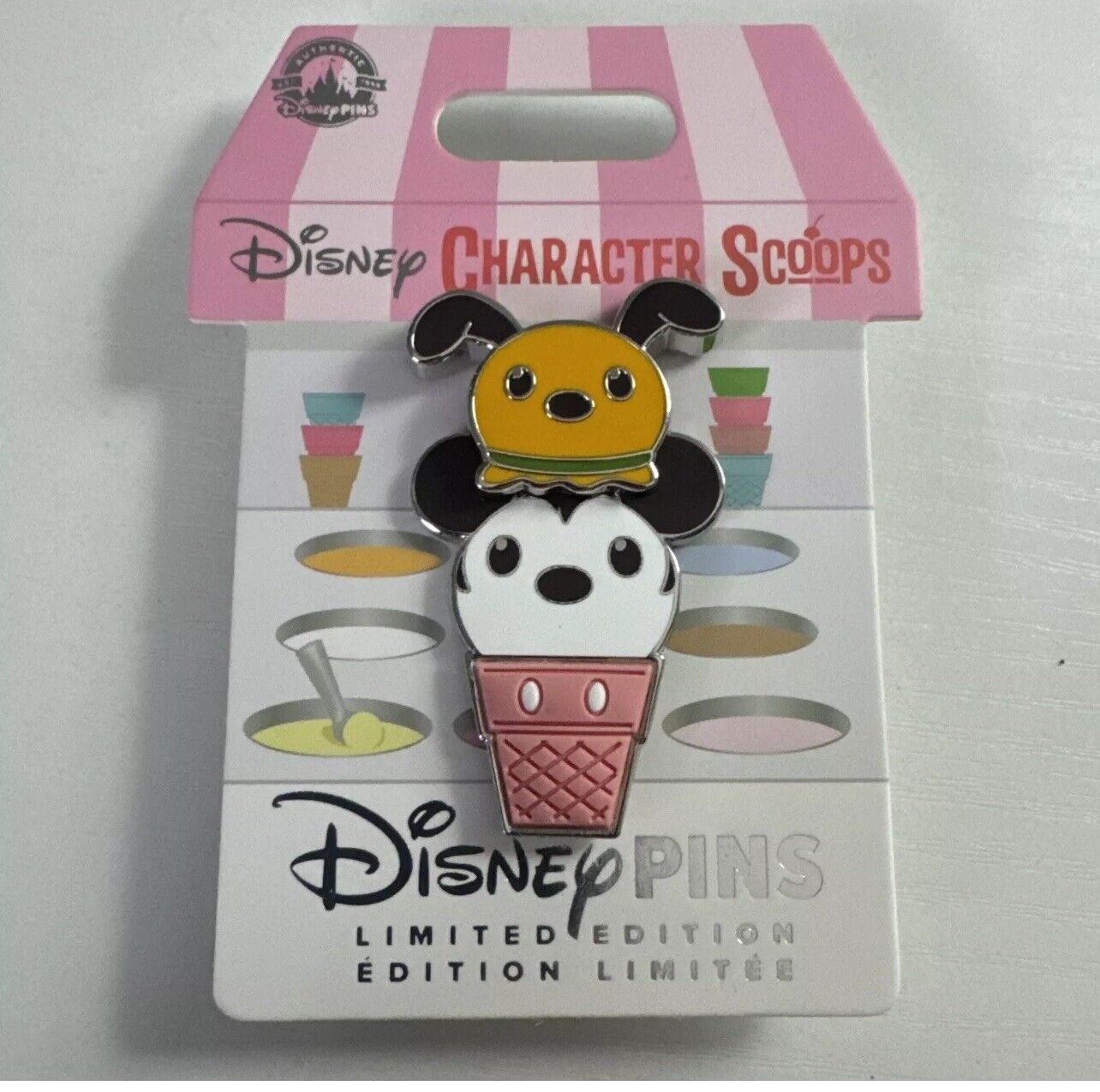2024 Disney Parks Ice Cream Character Scoops Mickey Mouse Pluto LE 4000 Pin