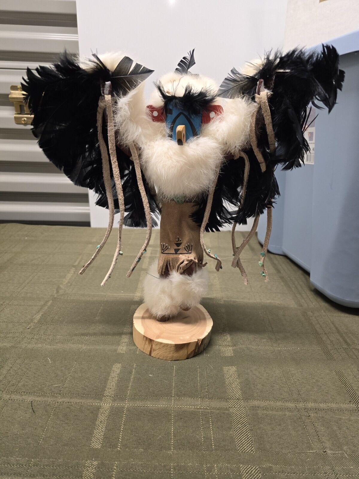 Vintage Native American Kachina Doll - Eagle Dancer 13” Tall