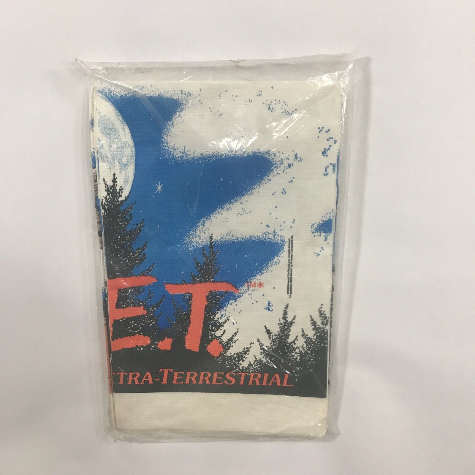 Vintage E.T. Paper Table Cover 52”x96” Universal City Studios 1982 C.A. Reed NOS