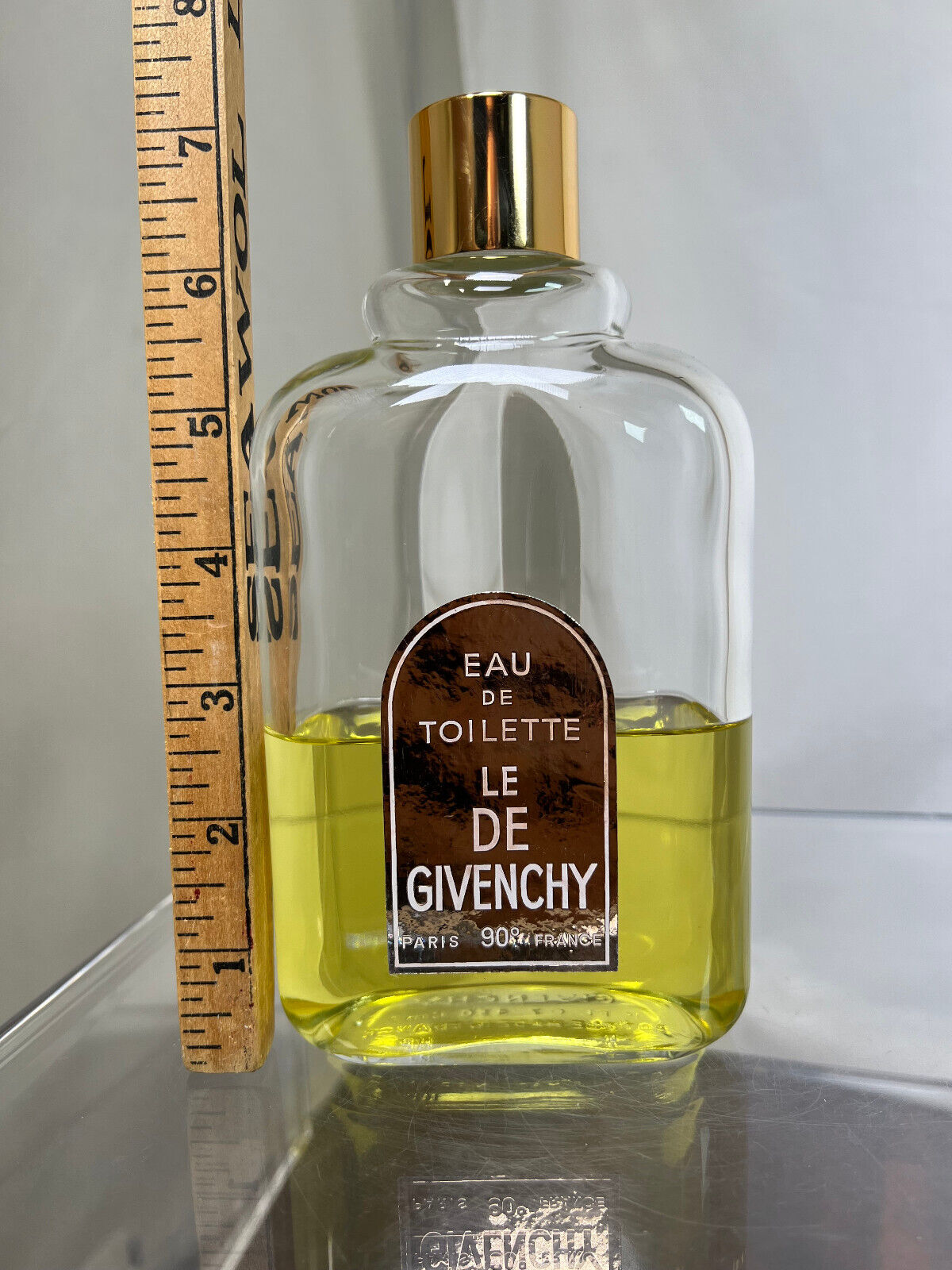 Vtg Le De Givenchy Eau De Toilette Splash Fragrance 15 oz Glass Bottle 40% Full