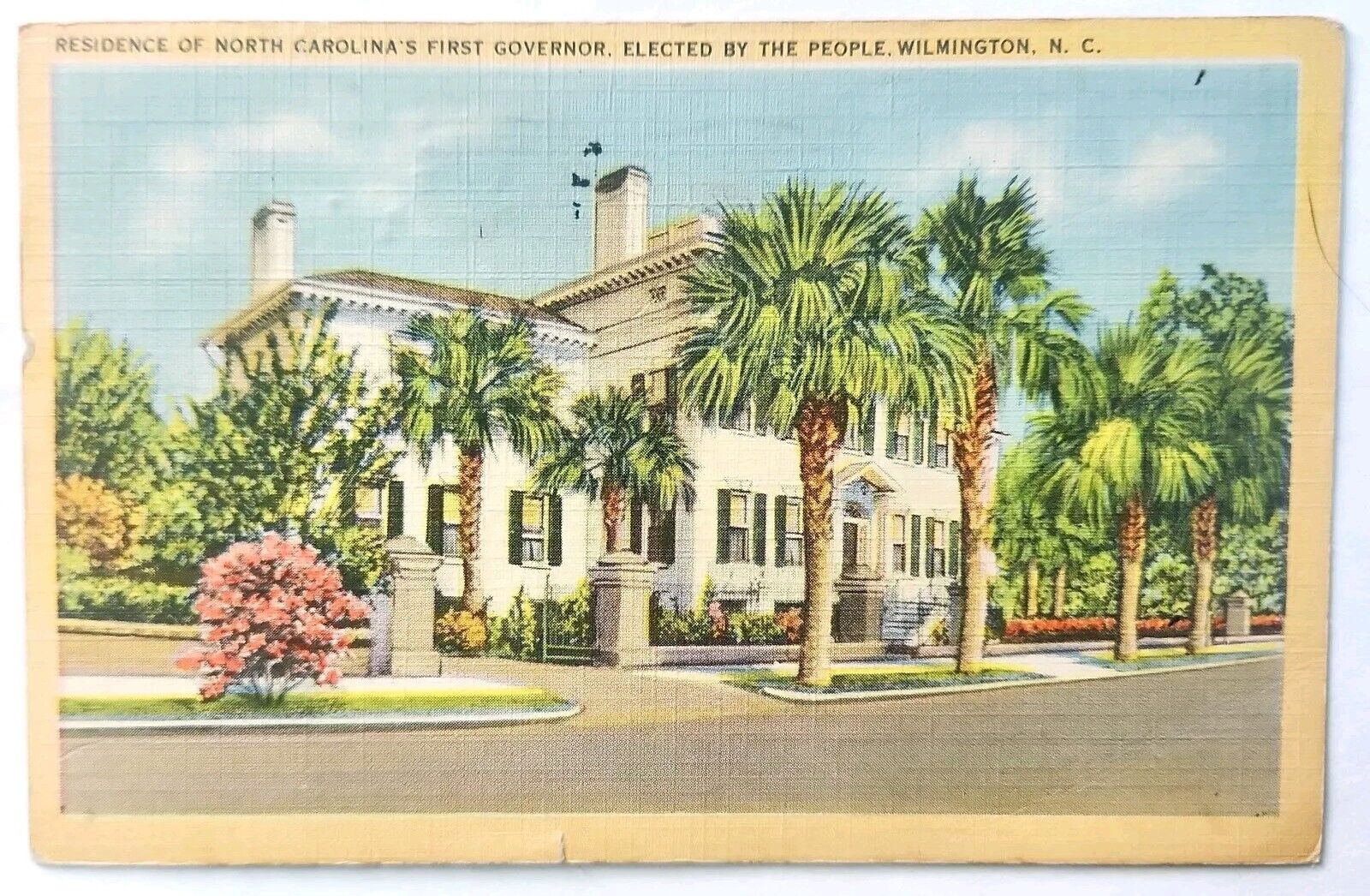 Wilmington,NC Residence of North Carolina's First Governor New Hanover County PD