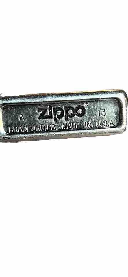 vintage A13 sterling silver zippo lightening