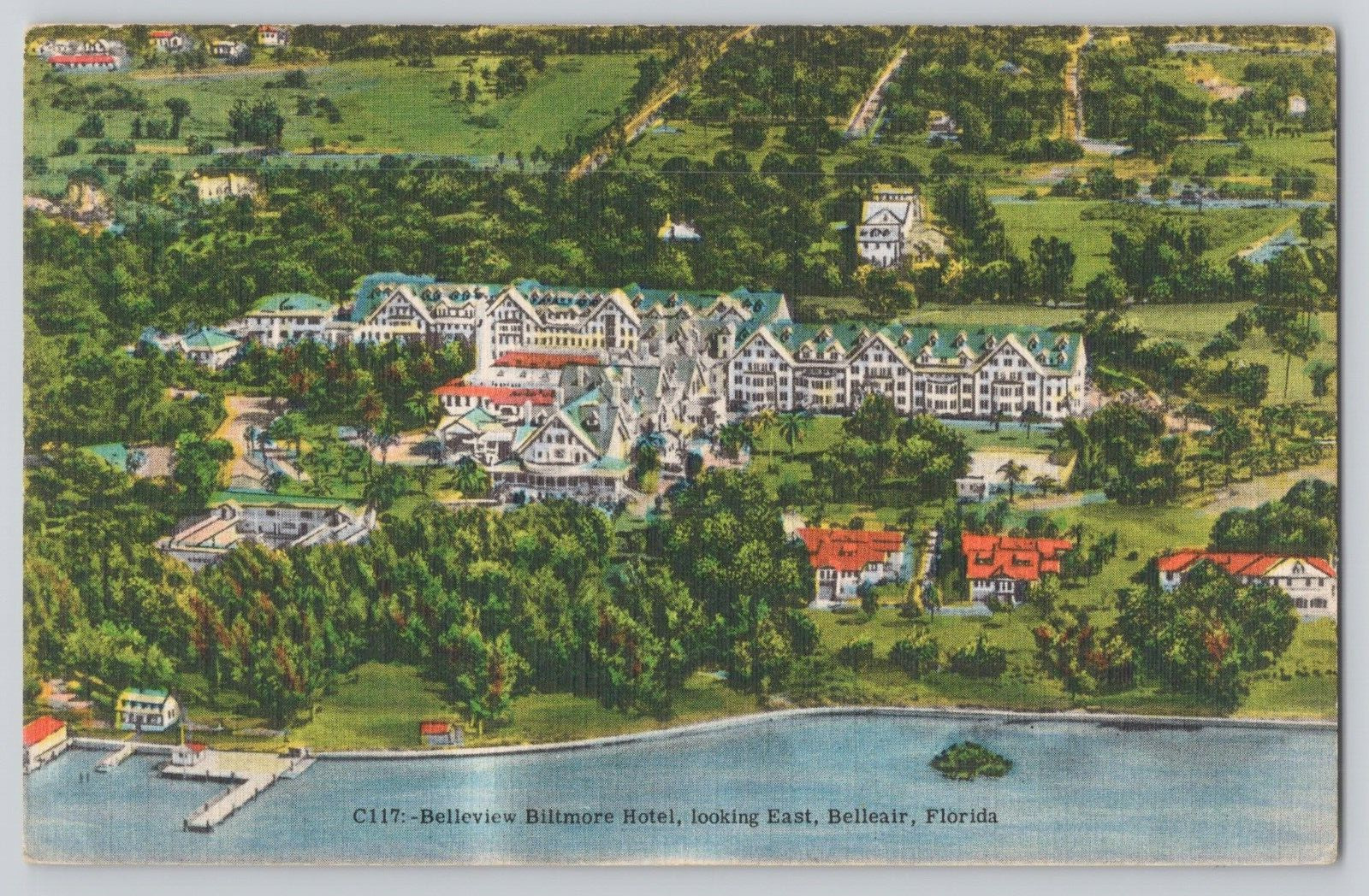 Postcard Belleview Billmore Hotel, Belleair, Florida