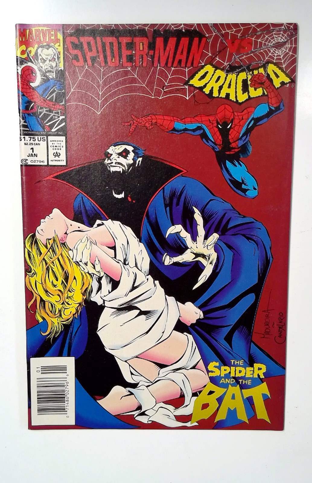 Spider-Man Vs Dracula #1 Marvel (1994) VF+ Newsstand 1st Print Comic Book