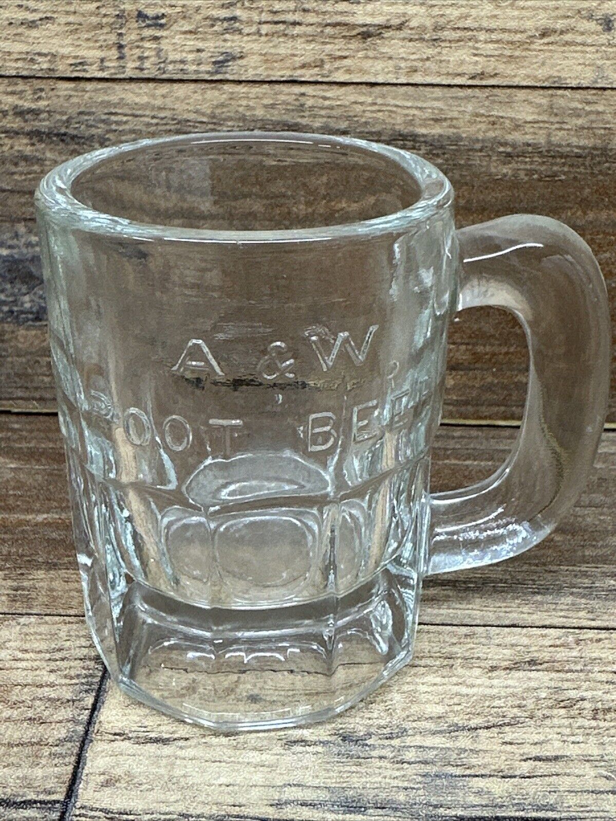 Vintage A&W Root Beer Mini Baby Mug Logo AW Original  3 1/8\