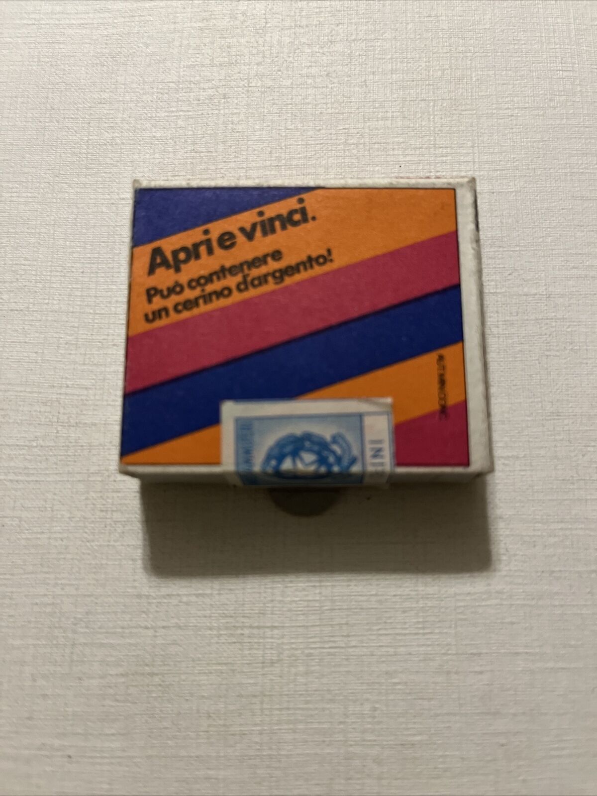 Matchbox Unstruck Sealed, In Italian “Open And Win, May Contain A Silver Match”