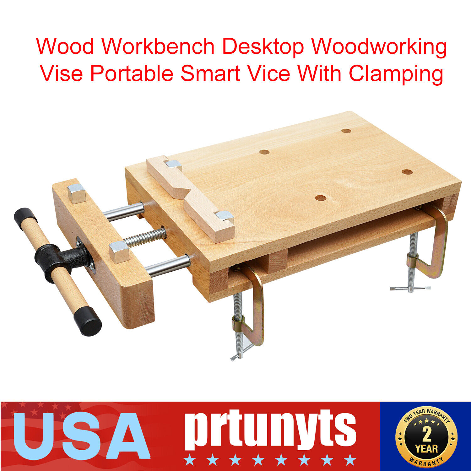 Wood Workbench Desktop Woodworking Vise Portable Smart Vice With Clamping