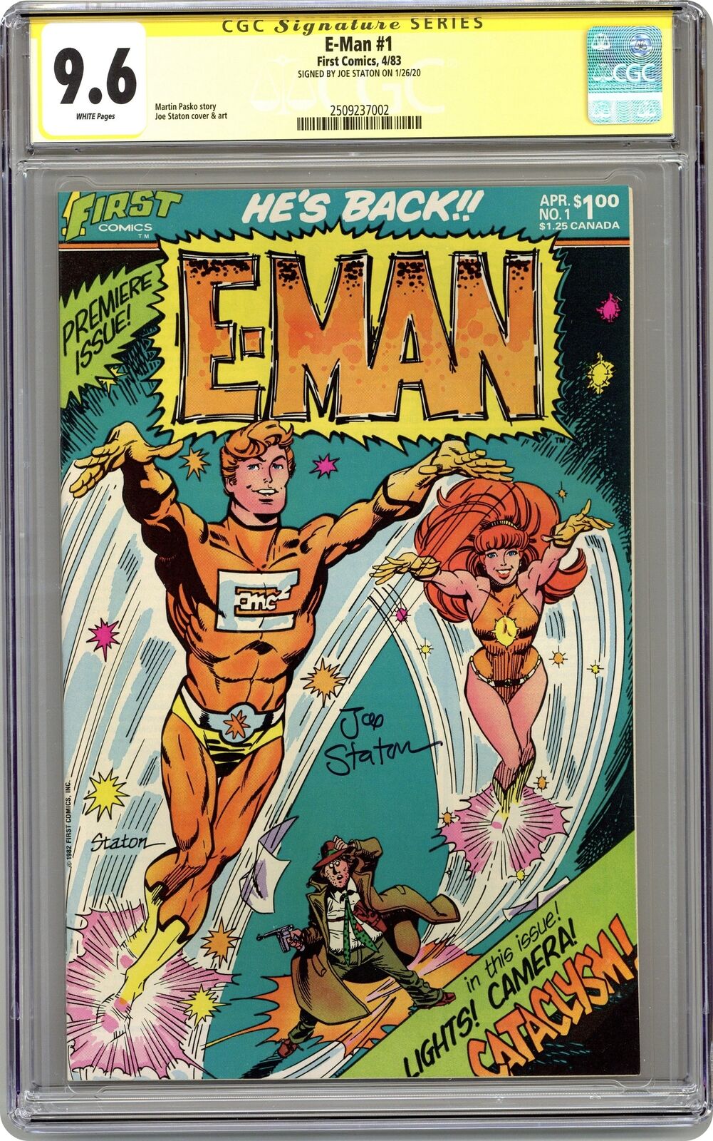 E-Man Comics #1 CGC 9.6 SS Joe Staton 1983 2509237002