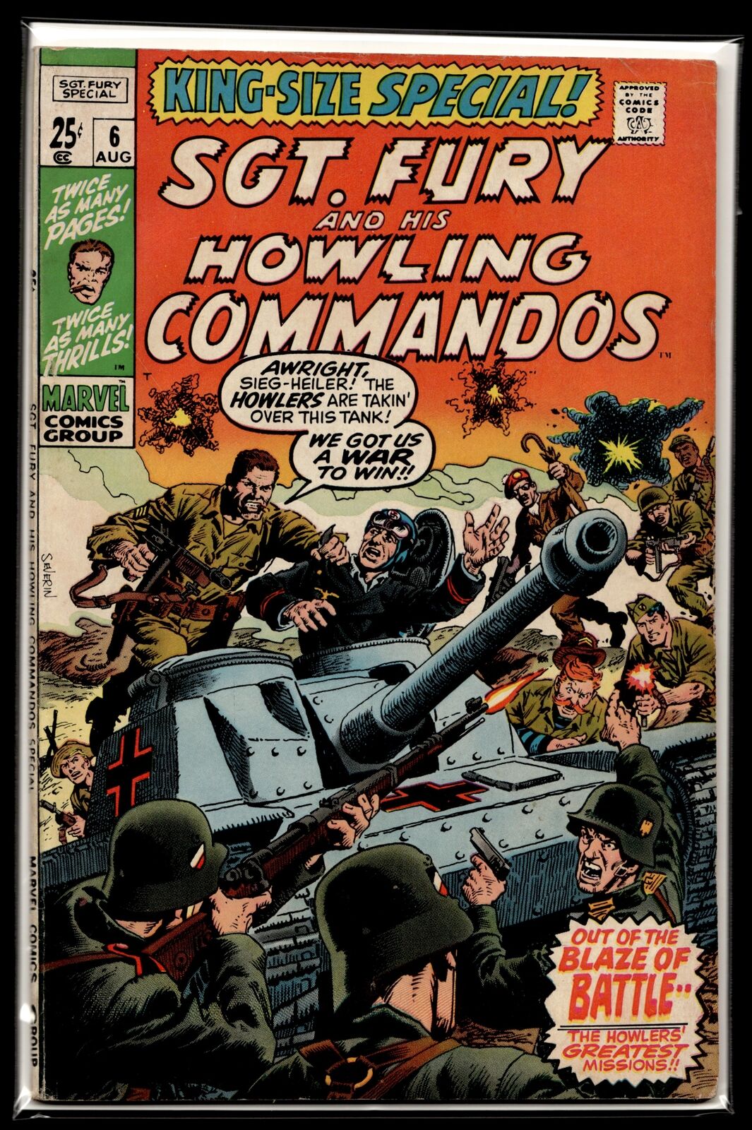 1970 Sgt. Fury and His Howling Commandos Annual #6 Marvel Comic
