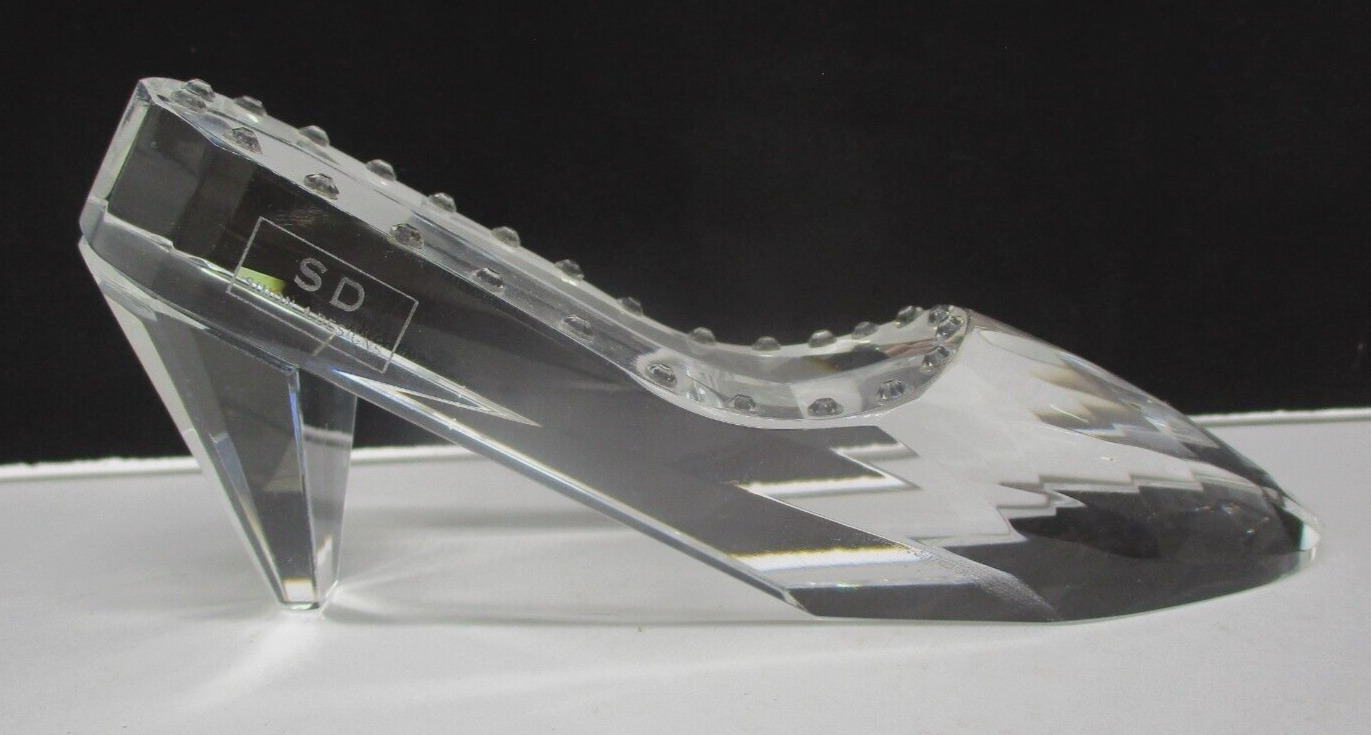  Simon Designs Crystal Cinderella Shoe Glass Slipper Paperweight Rhinestones 