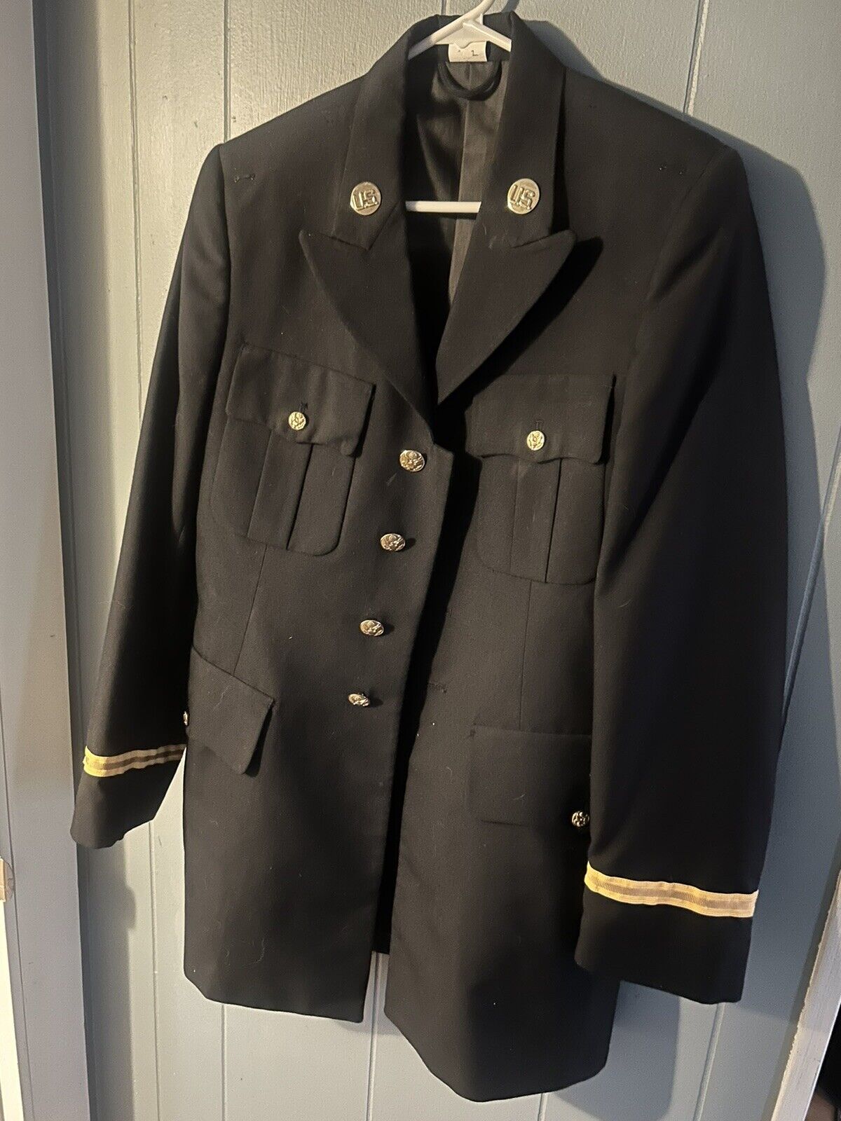 Vintage U.S. Army Officer\'s Dress Blue 450 Uniform Coat & Shirt With Extras