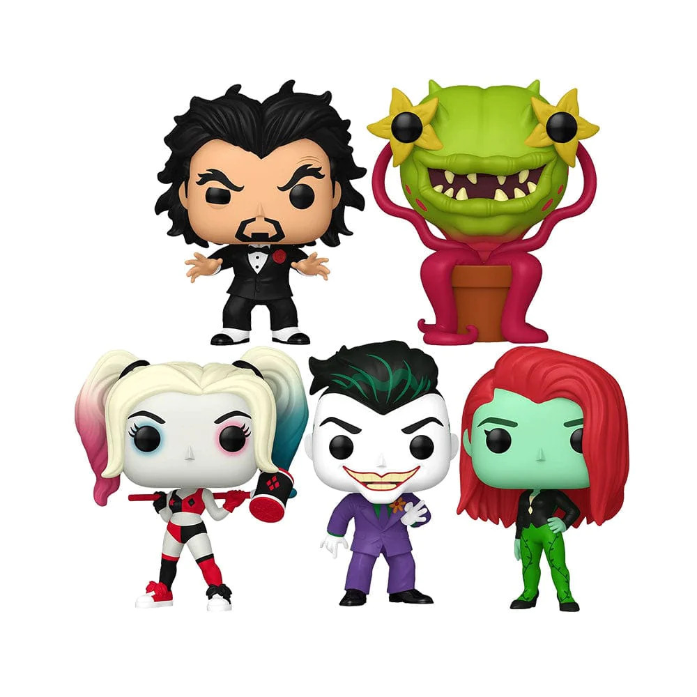 Funko DC Heroes Harley Quinn Animated Series Set of 5 With PopShield In Stock