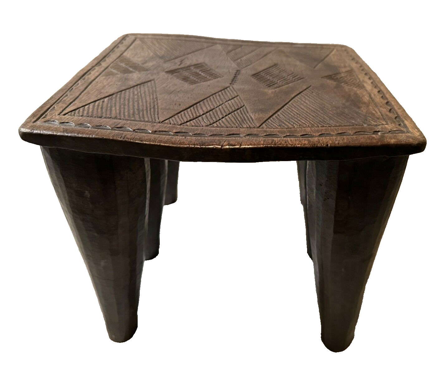 African Nupe Stool Table Nigeria Antique Six Legged Unique