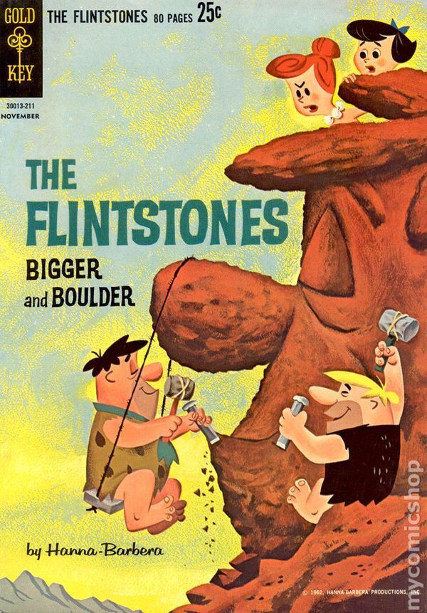 Flintstones Bigger and Boulder #1 VG- 3.5 1962 Stock Image