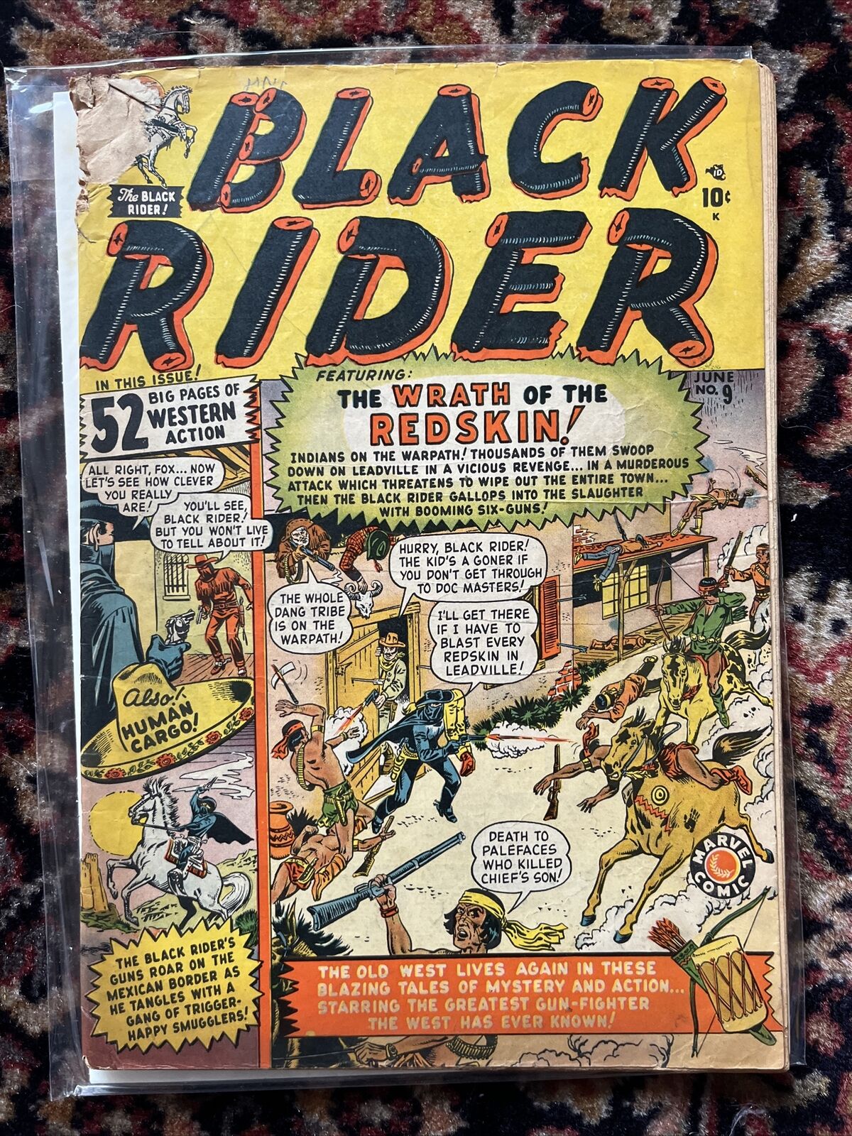 Black Rider #9 (Atlas, 1950) Condition: GD. Joe Maneely cover. Syd Shores art