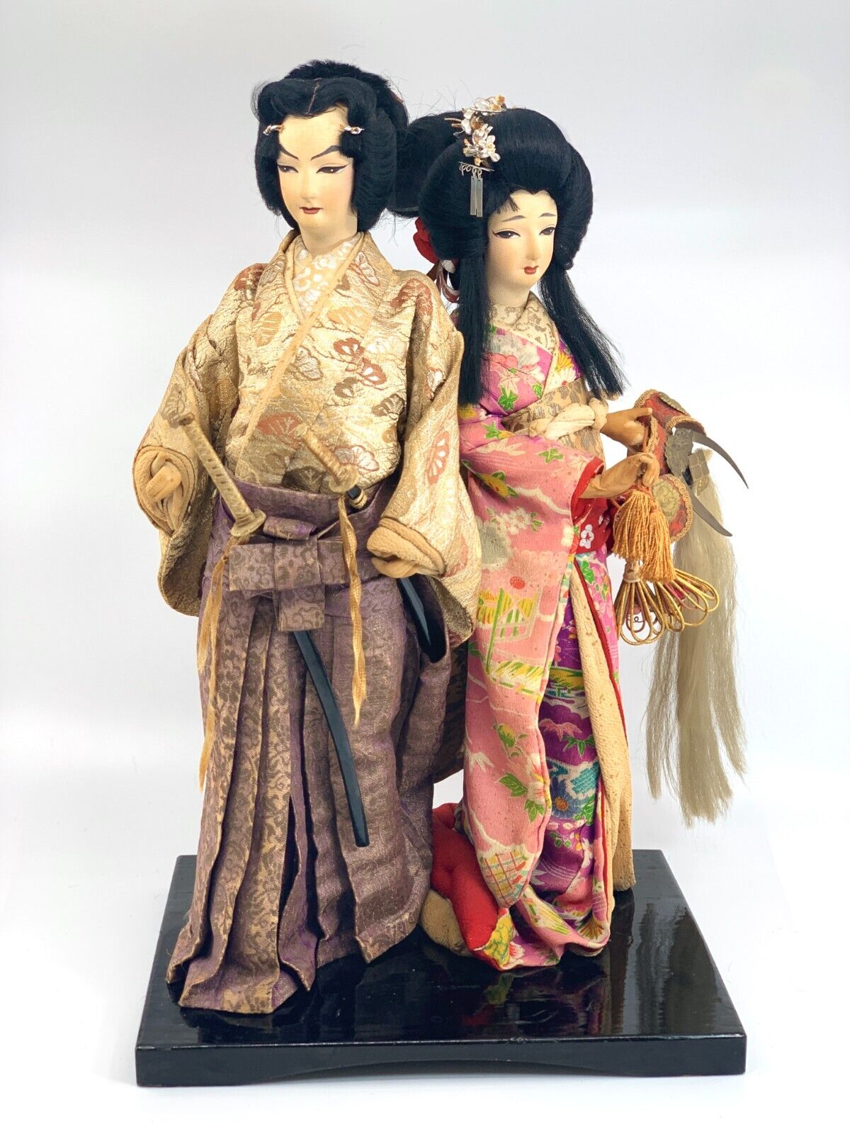 1950\'s Dancing Shogetsu Geisha Dolls Figures Tokyo Japan Yaegaki-hime Katsuyori