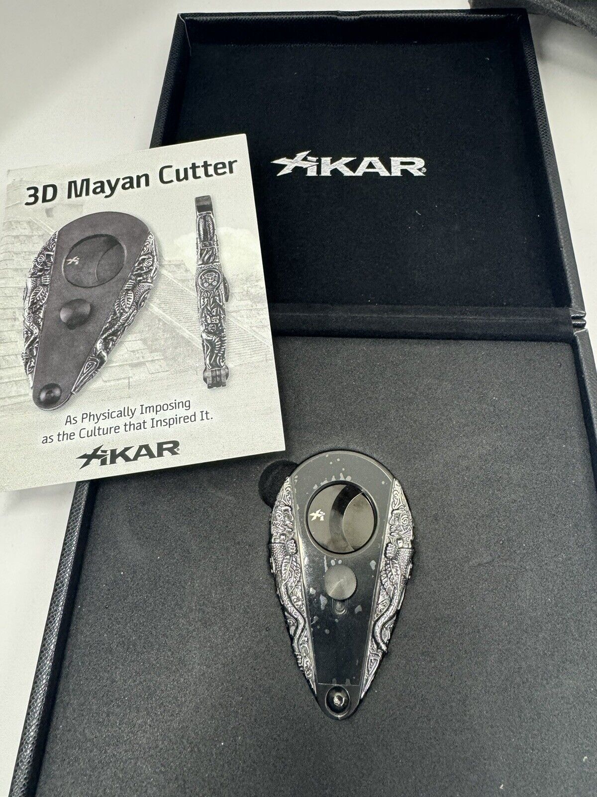 Xikar Xi3 Cigar Cutter - Phantom Mayan 3D - 302MY3DB - New Old Stock