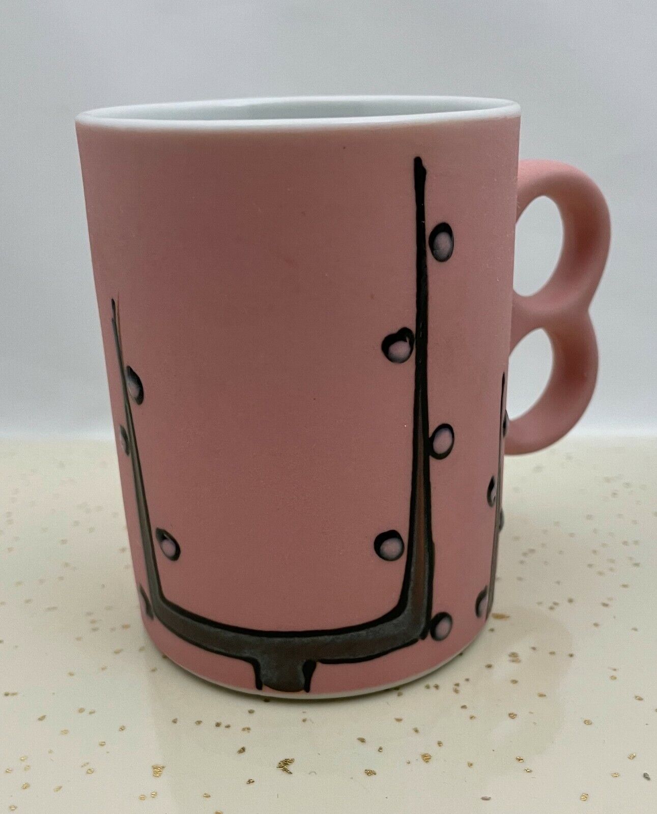 rare vintage Japan mugs, mcm coffee cup, abstract art mugs