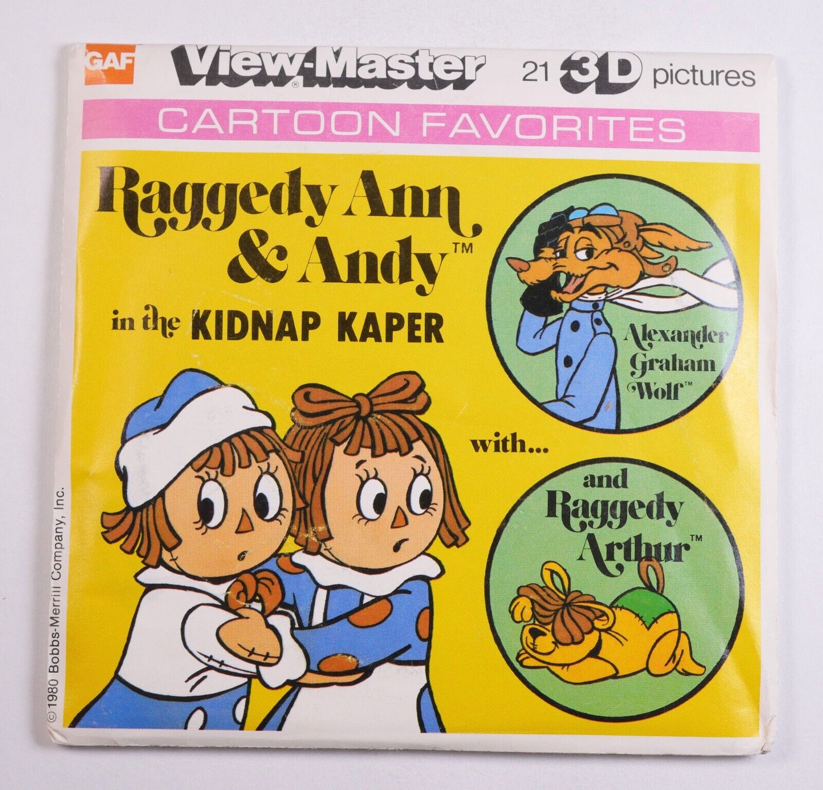 View-Master Raggedy Ann & Andy in the Kidnap Kaper - 3 reel packet K88