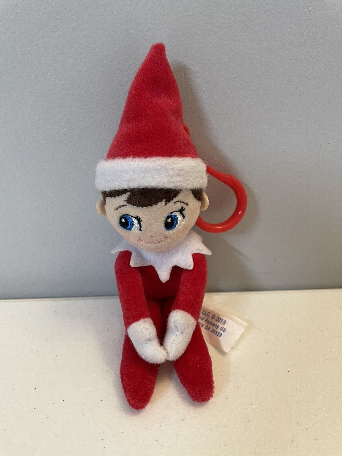 Elf on The Shelf Boy Keychain Mini Doll Clip On Plush Plushee Pals Boy Hook 6”