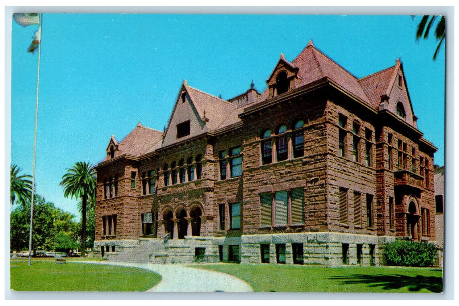 c1960's Admin Office, Orange County Court House Santa Ana California CA Postcard