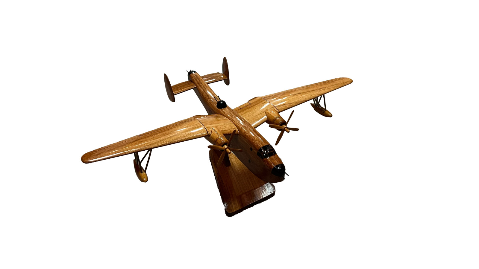 PBM Mariner Mahogany Wood Desktop Airplane Model