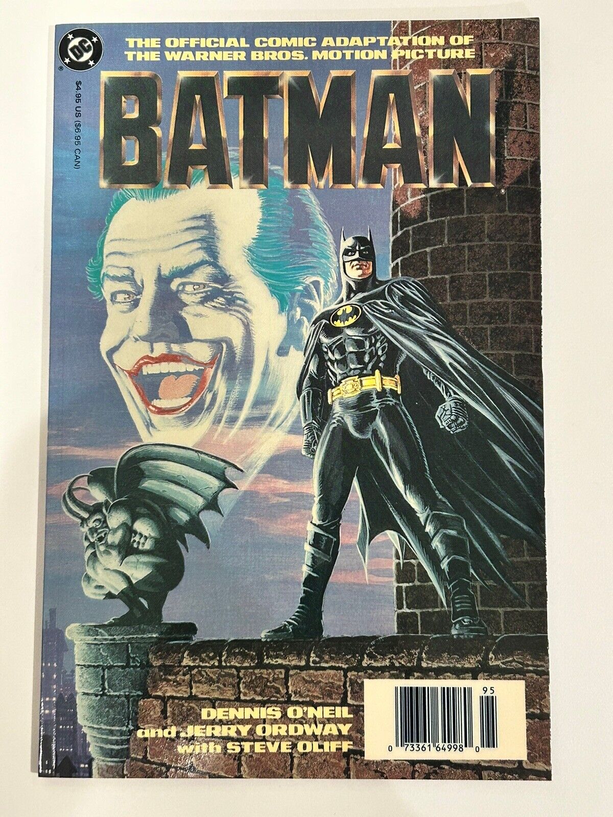 Batman Official Movie Adaptation High Grade Comic 1989 DC Comics