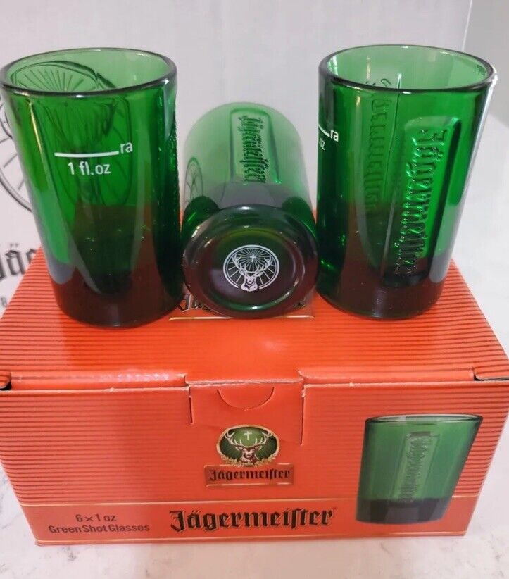 NEW 144 Jagermeister Green Shot Glasses - Free USPS Priority Shipping