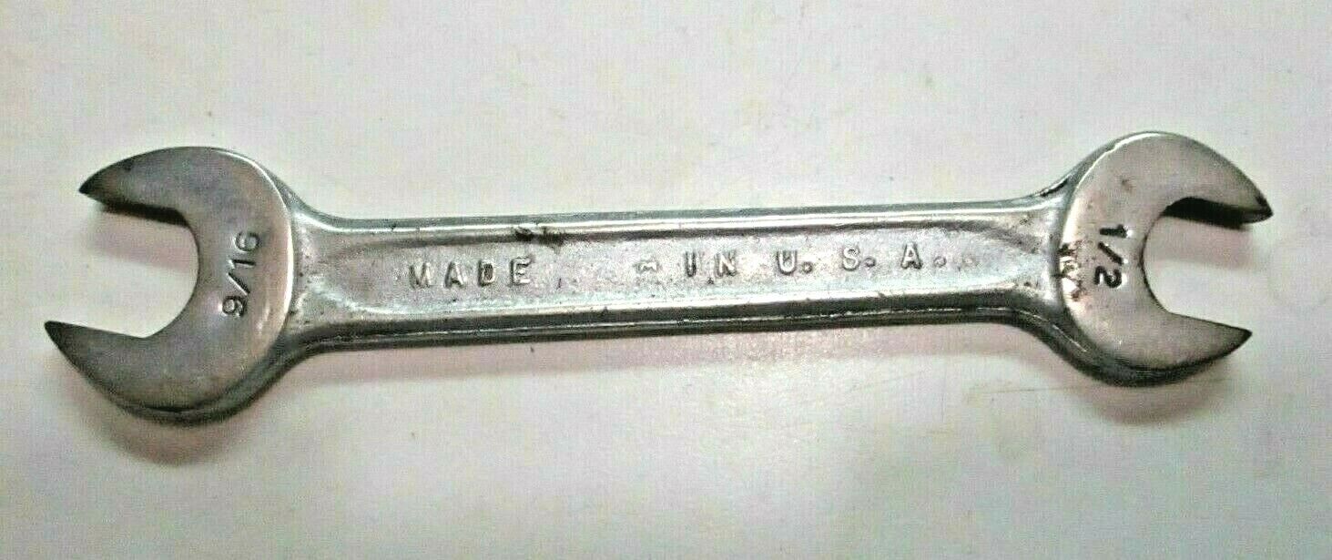 Indestro Unbranded USA P725B Open End SAE Wrench 9/16\