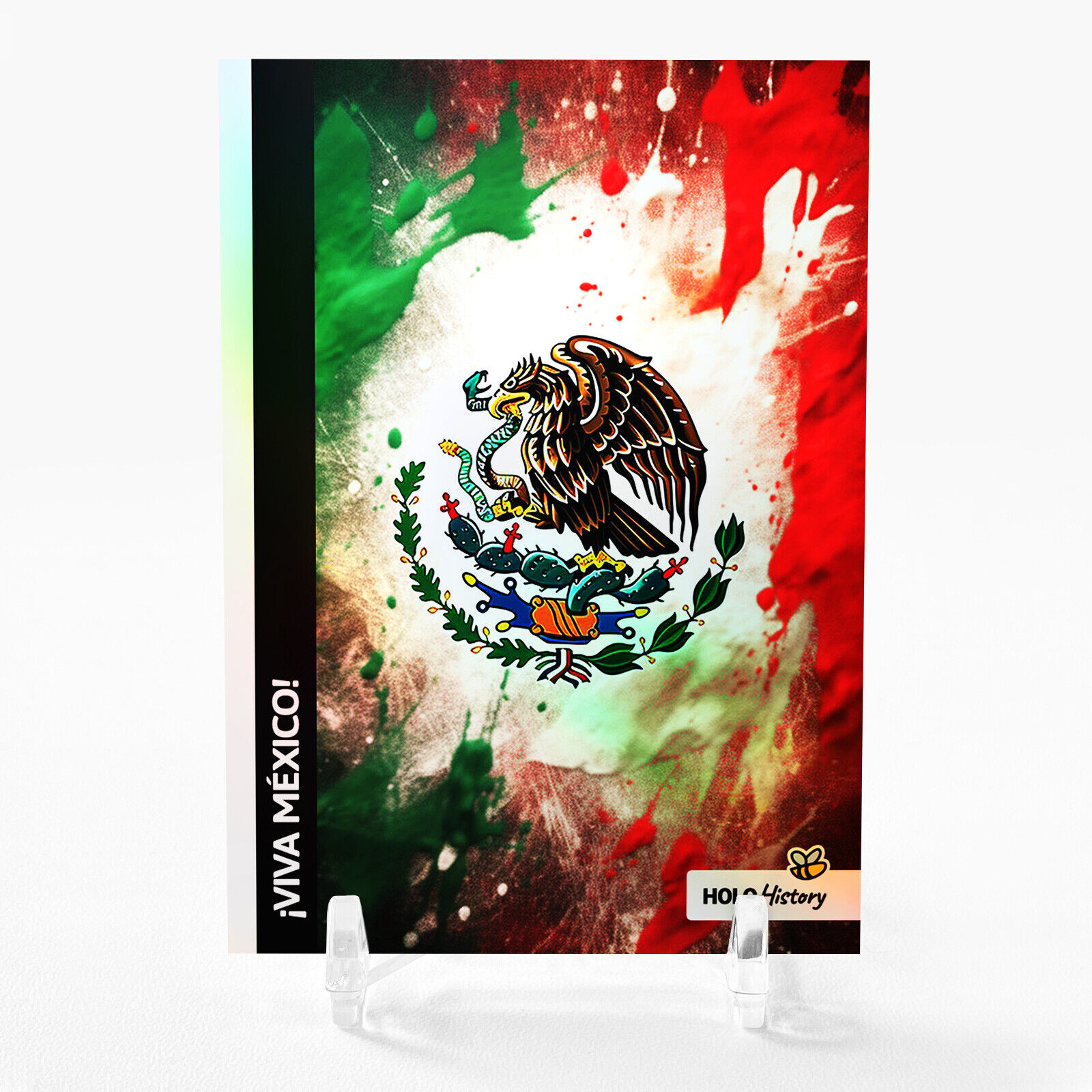 ¡VIVA MÉXICO World's Greatest Flag Card 2023 GleeBeeCo Holo History #VVWR