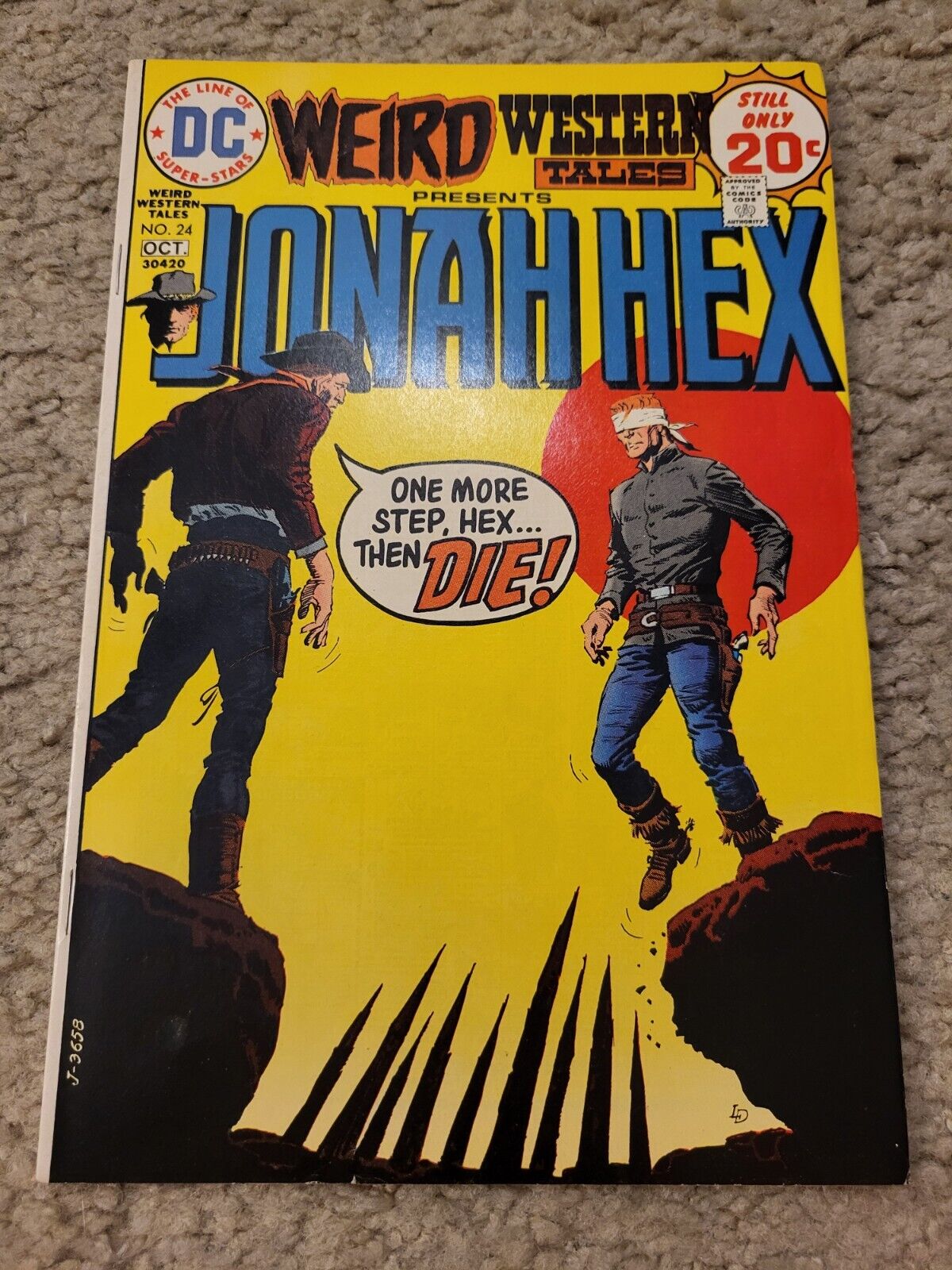 WEIRD WESTERN TALES 24 Presents JONAH HEX, DC Comics lot 1974 HIGH GRADE