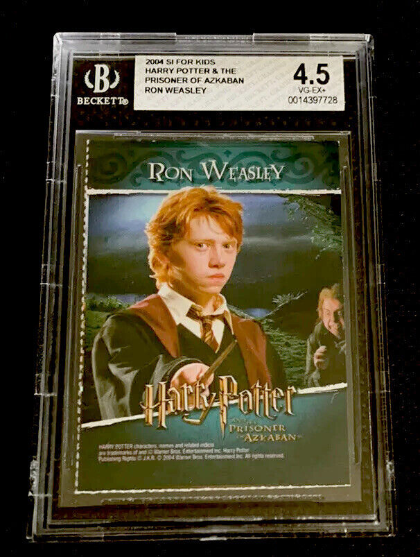 RON WEASLEY Rookie HARRY POTTER RARE SPORTS ILLUSTRATED FOR KIDS POP 1 BGS 4.5