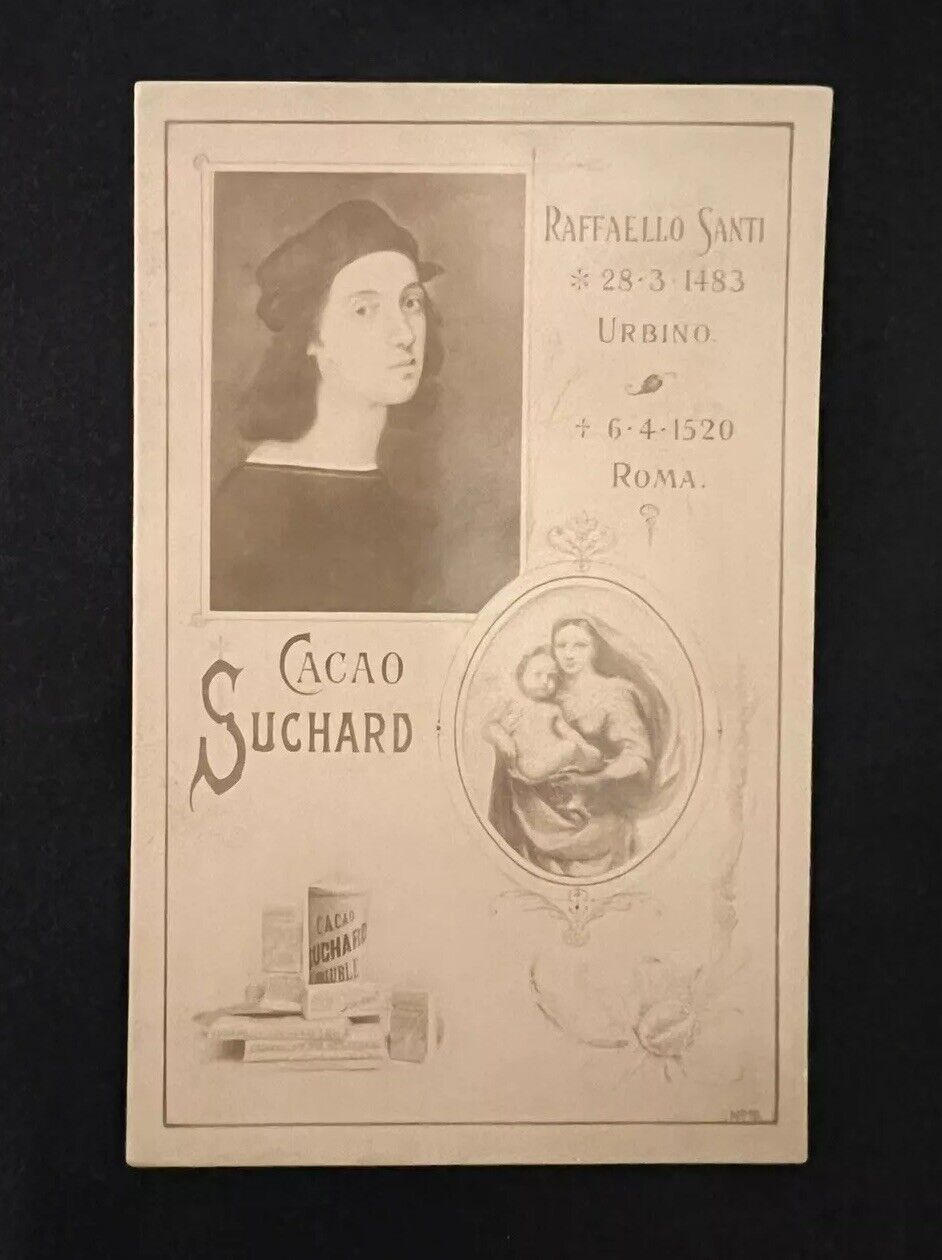 1899 SUCHARD CHOCOLAT RAFFAEL CARD TOTAL POP 0 (LEONARDO DA VINCI)
