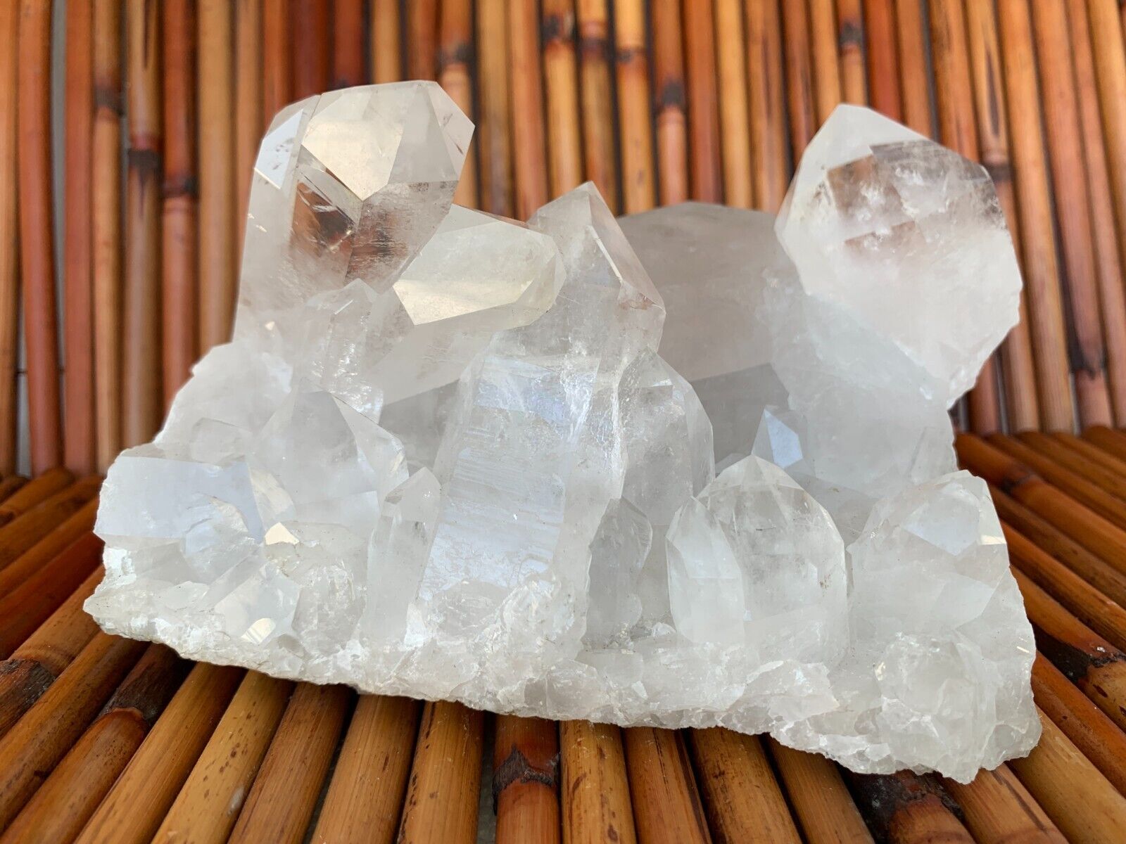 HUGE Stunning Quartz Crystal Cluster Points 4+ Lbs US Seller 