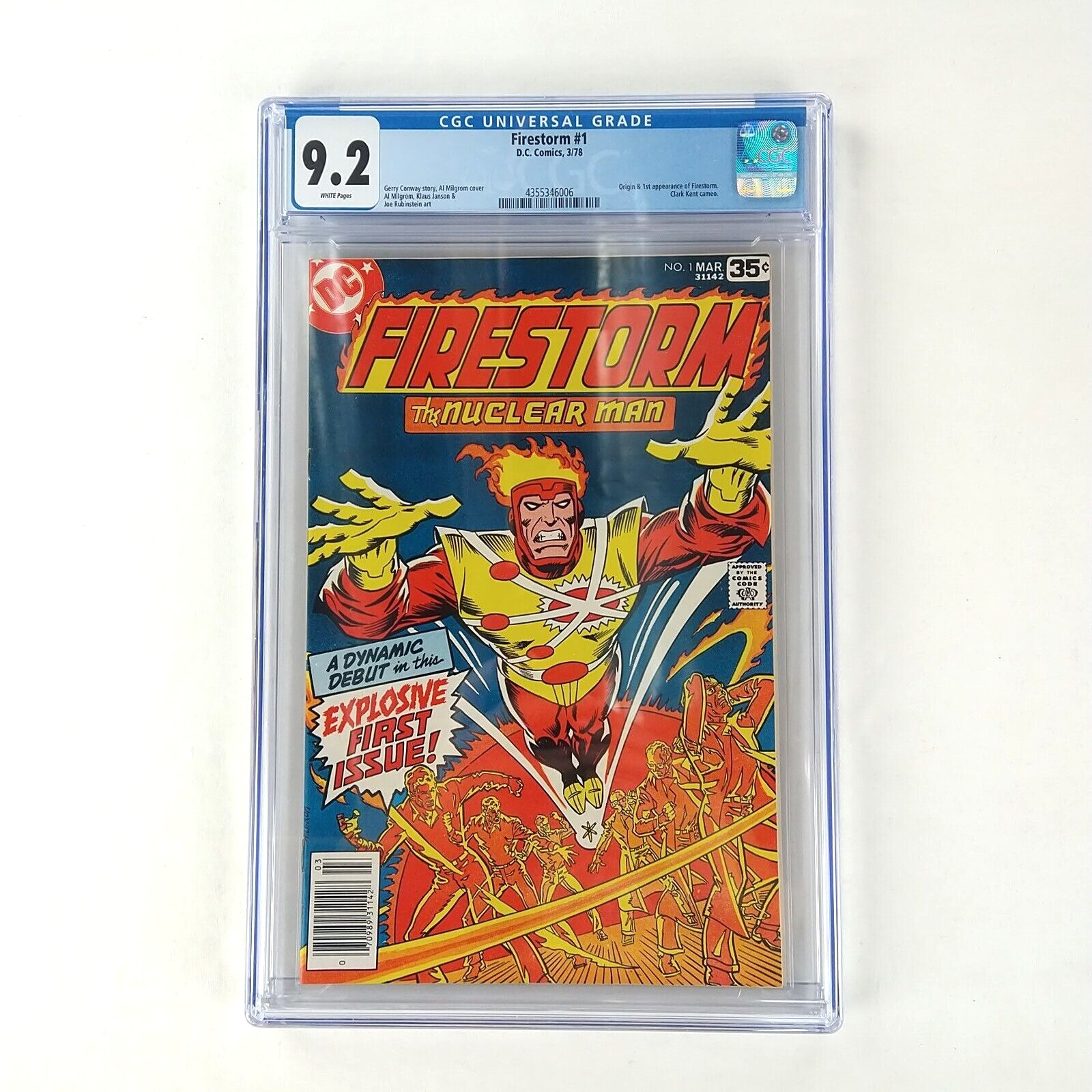 Firestorm The Nuclear Man #1 CGC 9.2 NM- Newsstand 1st Appearance 1978 DC Comics
