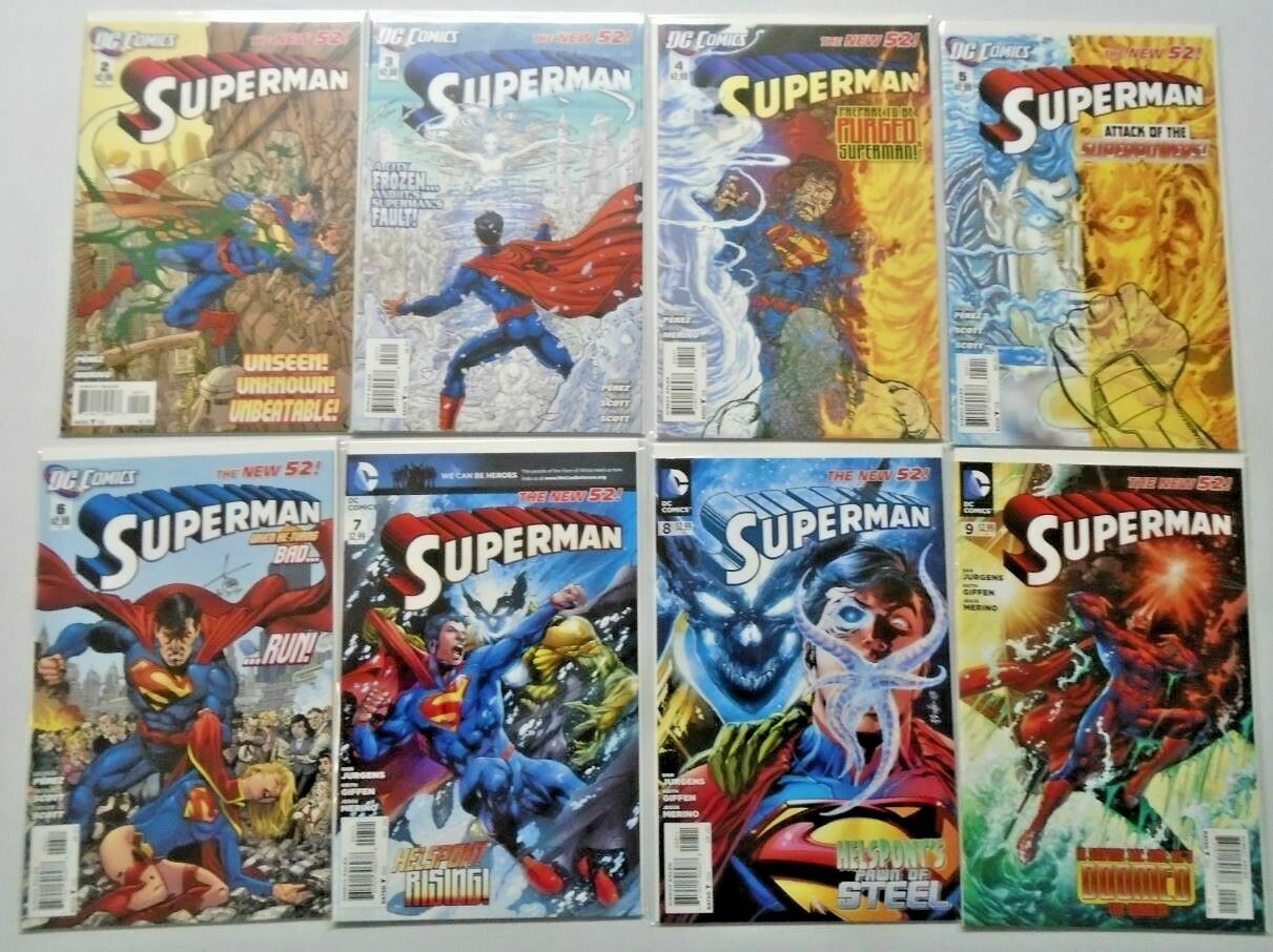 Superman lot #2-48 46 different some variants w/o #36,40,41 avg 8.0 VF (2011)