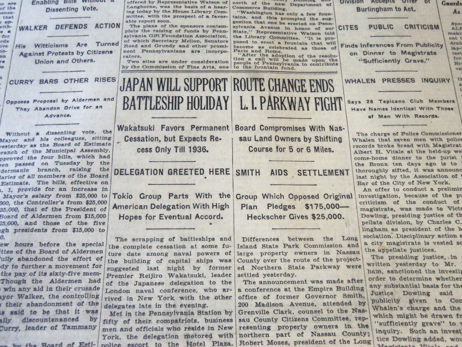 1929 DEC 20 NEW YORK TIMES - ROUTE CHANGE ENDS L. I. PARKWAY FIGHT - NT 6560