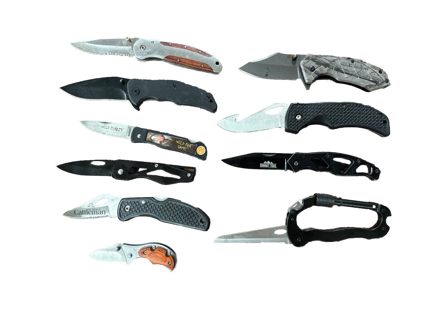 10 TSA Confiscated Single Blade Folding Knife Lot / Folder #2
