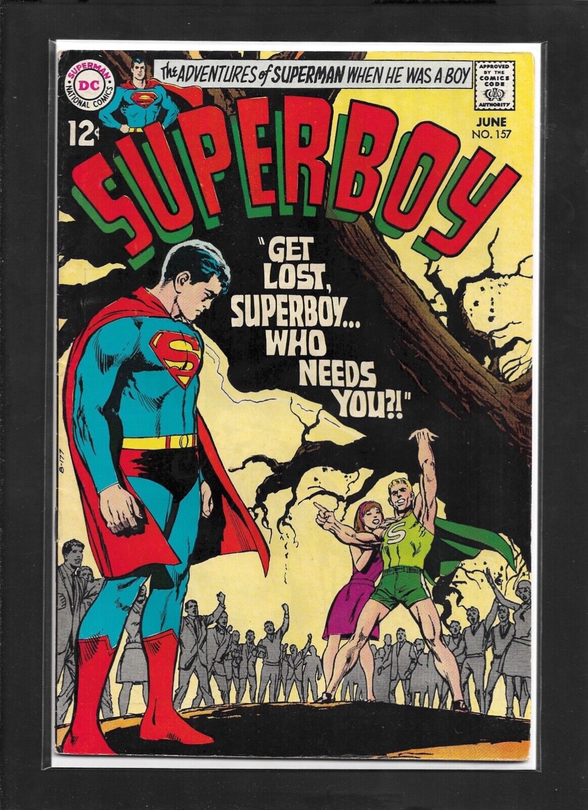 Superboy #157 (1969): Neal Adams Cover Art Silver Age DC Comics FN+ (6.5)