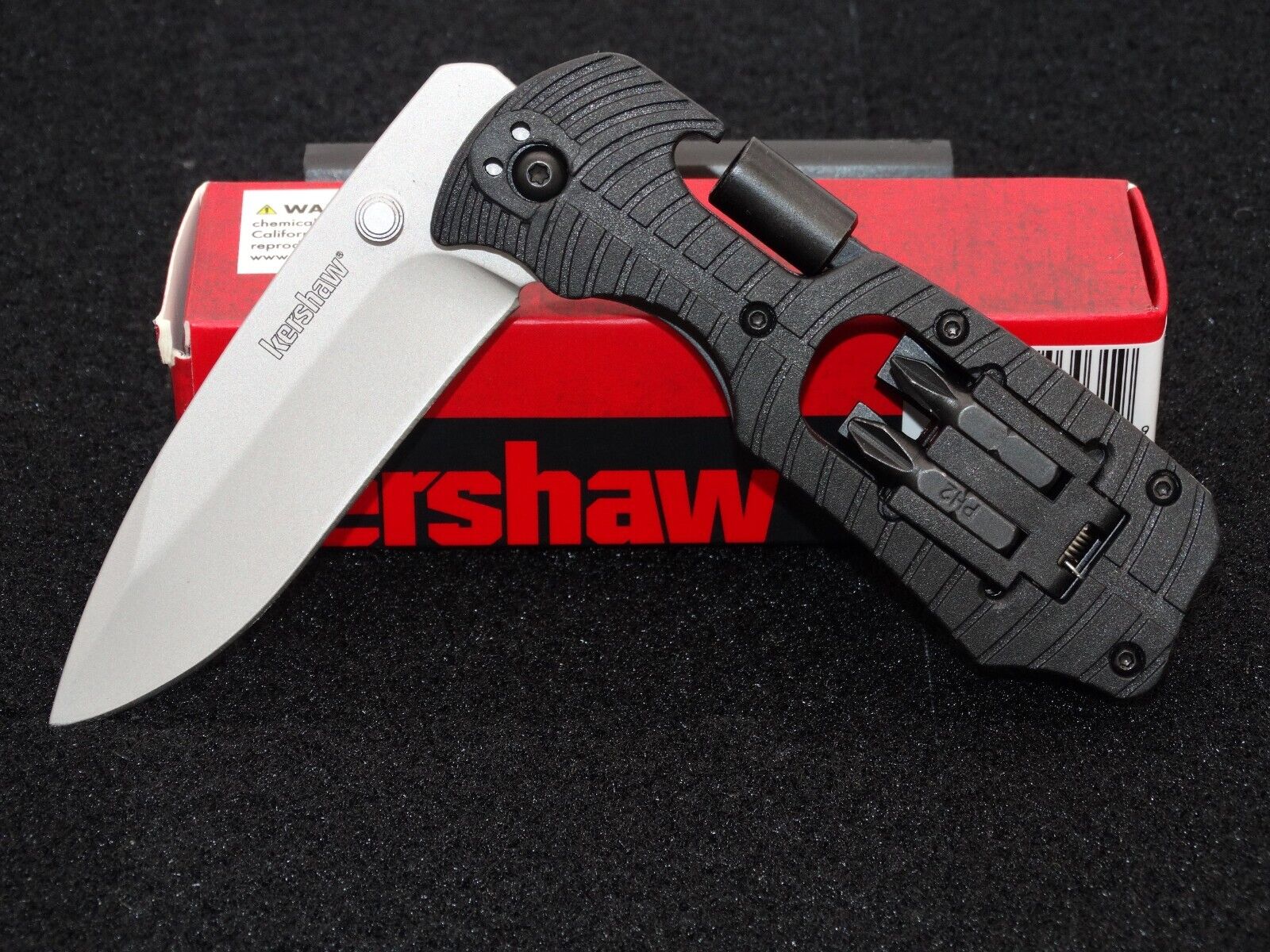 NEW KERSHAW - Select Fire KNIFE w/ SCREW-DRIVER SET - G+G Design