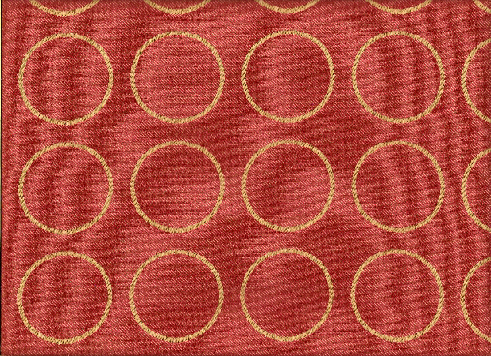 Woven Modern Contemporary Geometric Shapes Circles Pink Upholstery Fabric