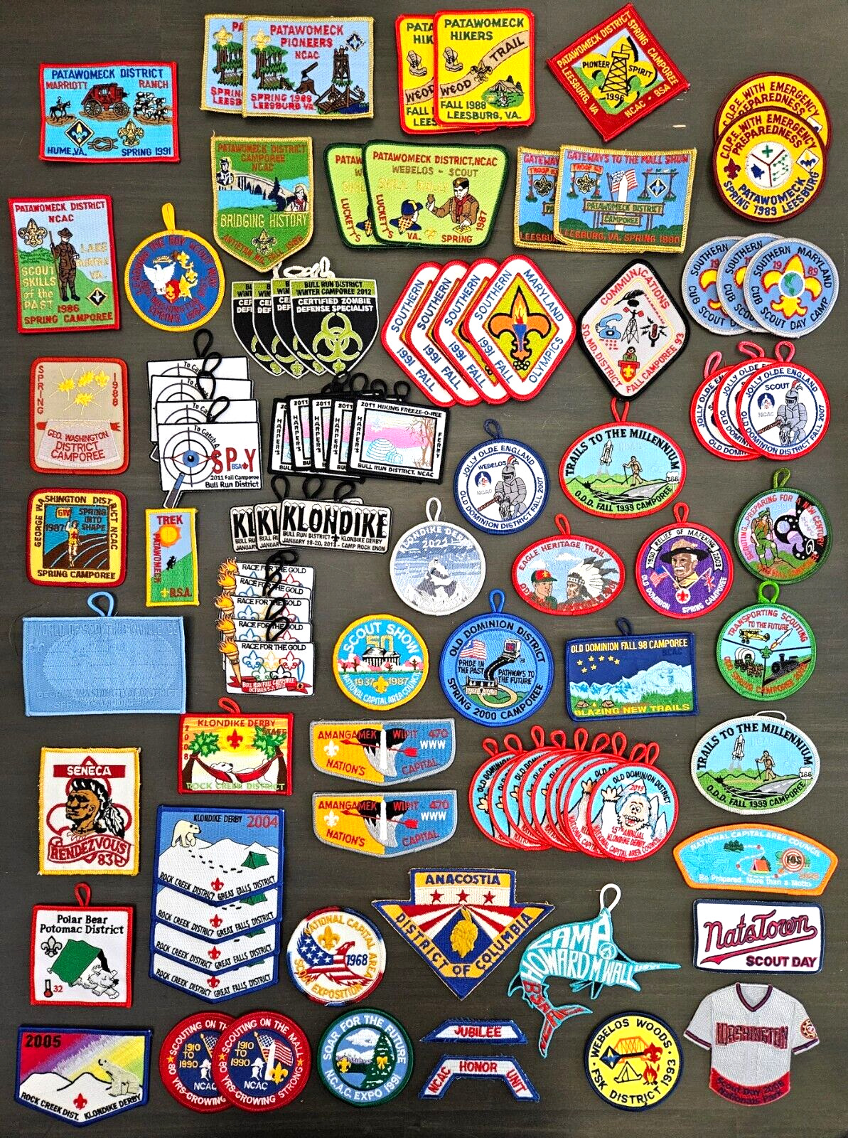 National Capital Area Council NCAC Boy Scouts of America BSA Patch Lot of 93