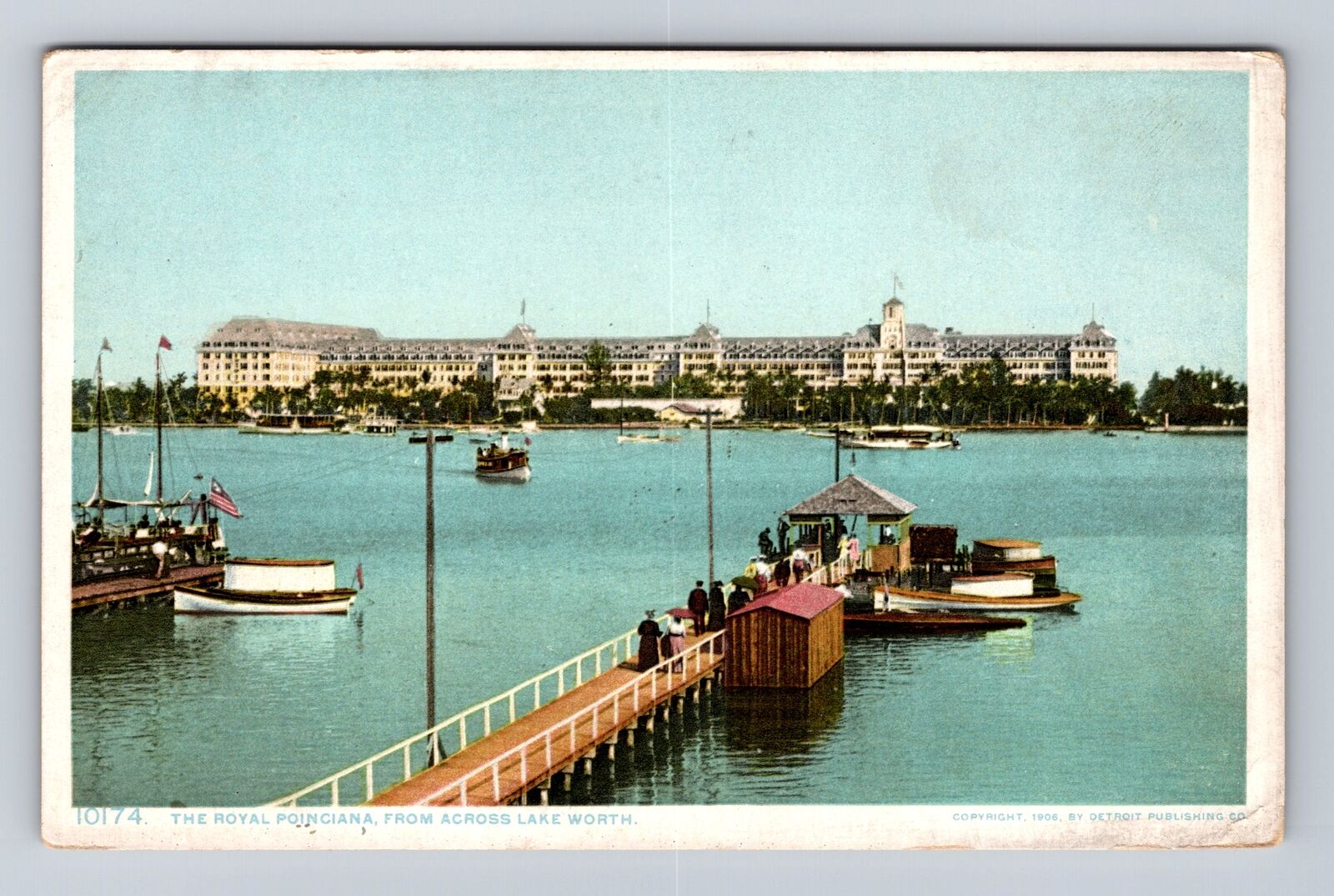 Lake Worth FL-Florida, Royal Poinciana Hotel, Advertising, Vintage Postcard